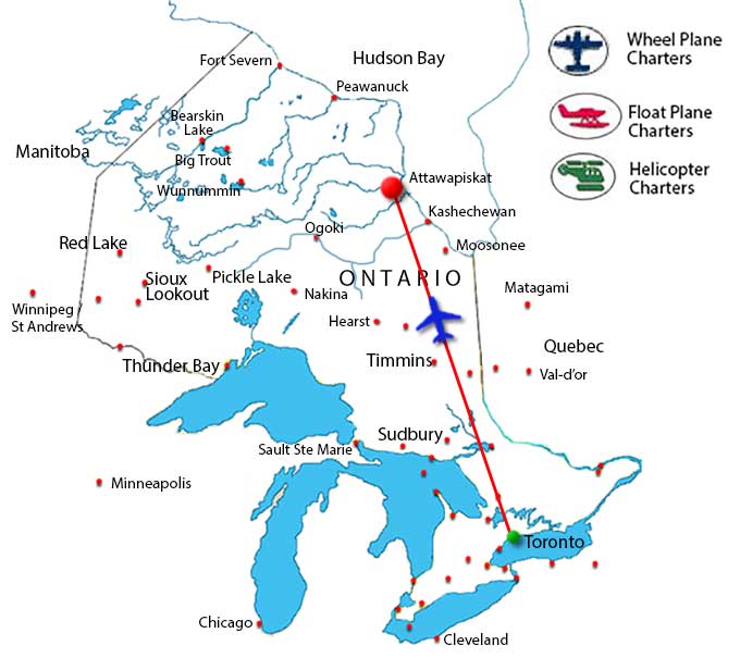 Webequie Helicopter Charter Flights